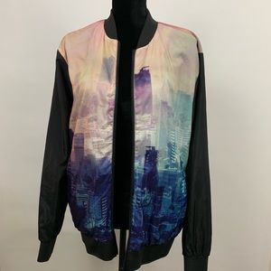 🛍H&M Divided City Print Windbreaker Jacket - 0409